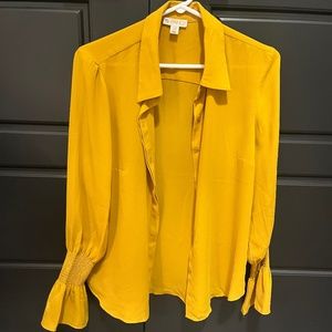 Yellow gold Button Up Blouse - Medium